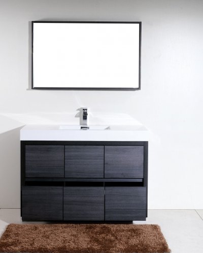 Bliss 60", Kubebath Modern Grey Oak Vanity