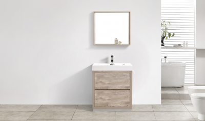 Bliss 30", Kubebath Modern Maple Grey Vanity