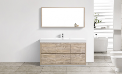 Bliss 60", Kubebath Modern Maple Grey Vanity