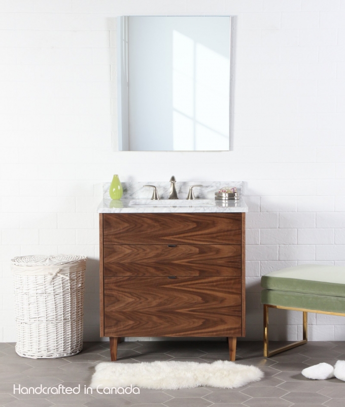 Austin 30", Teodor Modern American Black Walnut Vanity