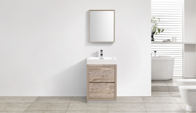 Bliss 24", Kubebath Modern Maple Grey Vanity