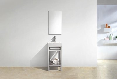 Cisco 16", Kube Chrome Modern Bathroom Vanity