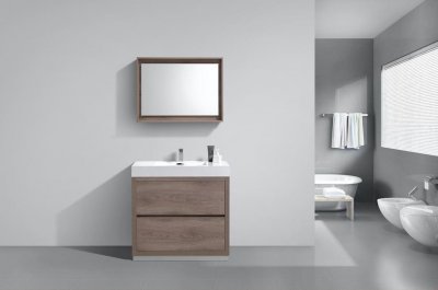 Bliss 36", Kubebath Modern Beachwood Vanity