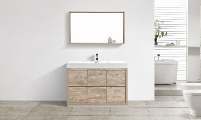 Bliss 48", Kubebath Modern Maple Grey Vanity