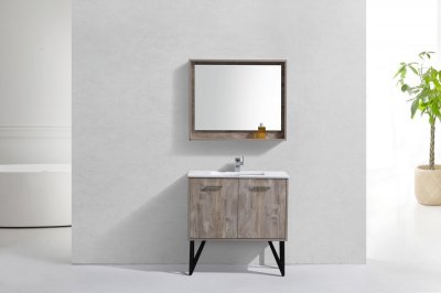 Nella 36" Maple Grey Modern Bathroom Vanity