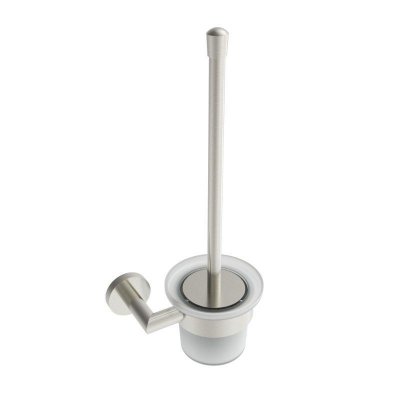 Summit Toilet Brush Wall Mounted, Brushed Nickel, Volkano Series